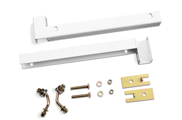 Realtruck Backrack Hardware Kit For Use W/ 21' Toolbox, Low Profile, White, N | 30119Lpw | Fits 2002-2025 Ram 1500/2500/3500; 2019-2025 Chevrolet/Gmc Silverado/Sierra 1500 New Body Style & Others