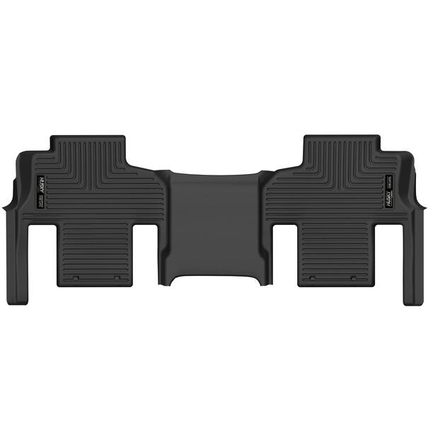 Husky Liners X-Act Contour Floor Mats | Fits 2022-2024 Jeep Grand Wagoneer W/2Nd Row Bucket Seats | 2Nd Row, 1-Pc Black - 51421