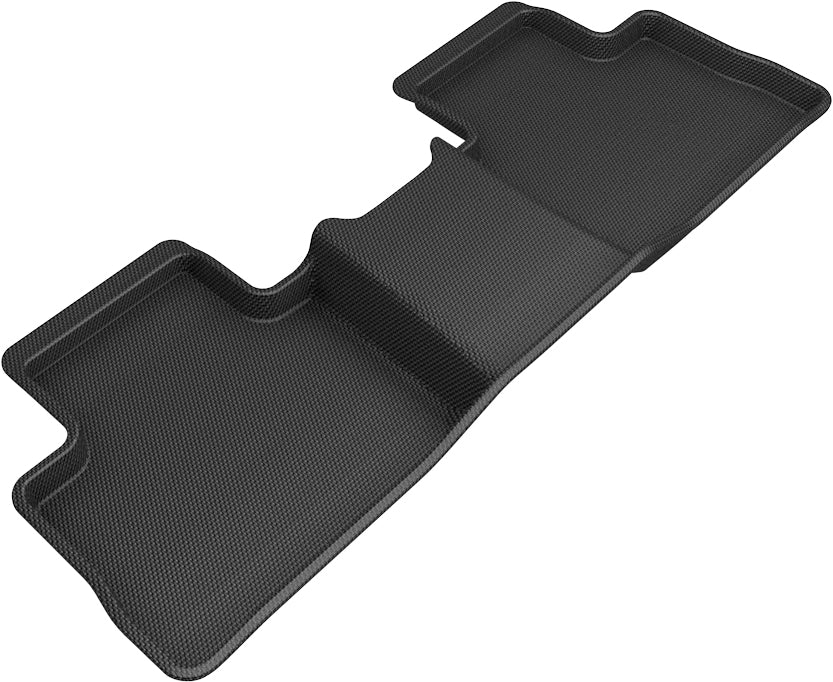3D Maxpider Custom Fit Second Row All-Weather Floor Mats For Select Toyota Rav4 Hybrid Models - Kagu Series (Black)