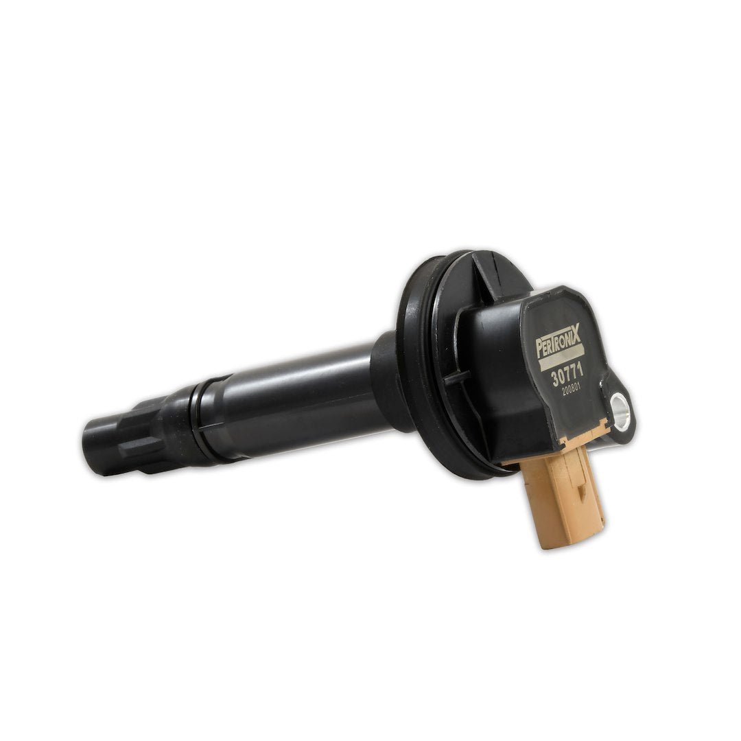 Pertronix 30771 Flame-Thrower Coil For 2011-20 Ford V6 Ecoboost 3.5L 3-Pin Brown; Single Coil