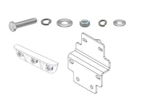 Go Rhino D64155Tk Dominator Xtreme D1 D2 D6 Dss Dt Side Steps - Mounting Brackets Only For 15-24 F-150, F-250 Super Duty, F-350 Super Duty (Crew Cab Pickup)