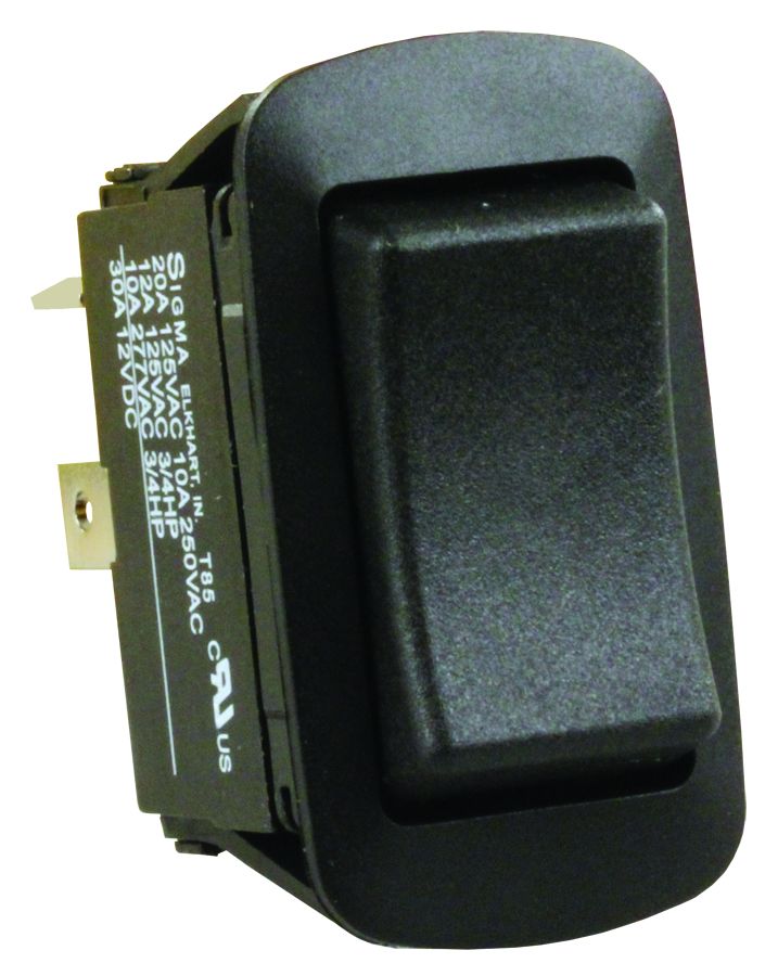 Jr Products 13865 Water Resistant Mom-On/Off/Mom-On Reversing Switch , Black