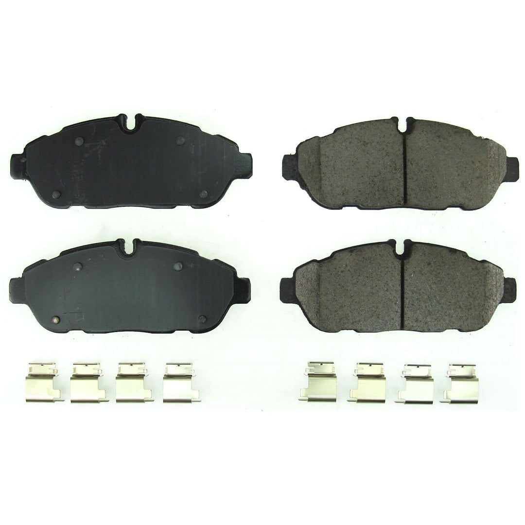 Power Stop 17-2301 Z17 Clean Ride Front Ceramic Brake Pads With Hardware For Ford Transit-150, Ford Transit-250, Ford Transit-350, Ford Transit-350 Hd [Model Specific]