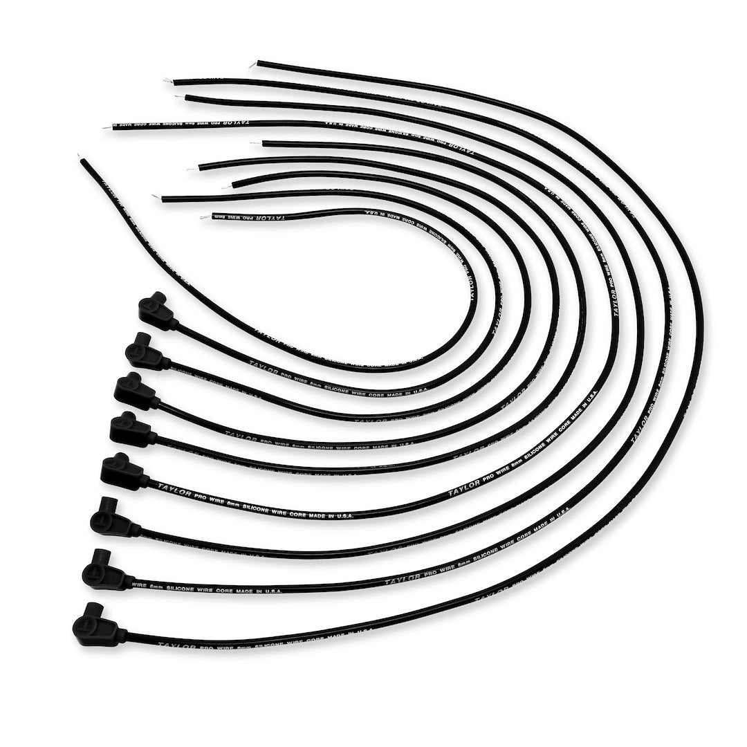 Taylor Cable 70050 8Mm Pro Wire Black Spark Plug Wire Set