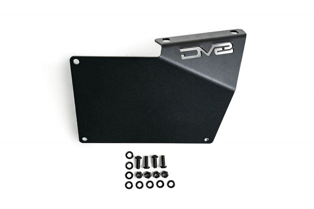 License Plate Relocation Bracket For 2021-2024 Ford Bronco | Compatible With The Factory Steel Modular Front Bumper | Side Mounted | Does Not Block Grille | Dv8 Offroad