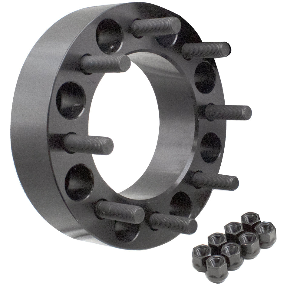 Wheel Accessories Parts 1 Pc Steel Wheel Spacers Adapters 8 On 200Mm 8X200Mm 2.00 Inch Thick M14X1.5 14X1.5 Thread Stud Fits 2019+ Ram 3500 2003+ Ford F350 Dual Rear Wheel Vehicles No Lip