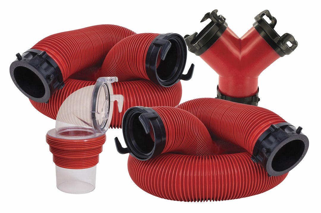 Valterra D04-0118 Ez Coupler Dual Tank Sewer Hose Kit - 10'