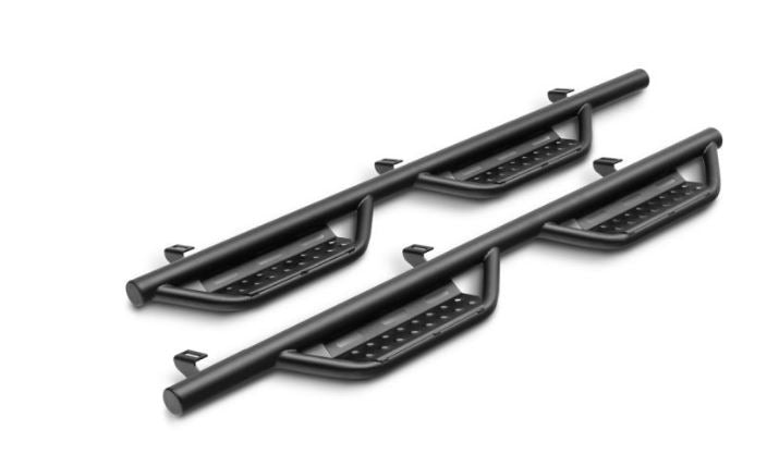 Realtruck Nerf Rs Steps For Toyota Tundra | Cab Length, Steel, Textured Black | 722418212 | Fits 2022-2024 Toyota Tundra Crewmax 5.6' Short Bed