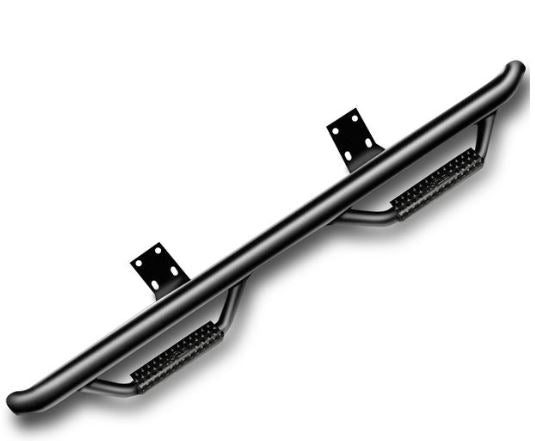 N-Fab Nerf Steps For Silverado/Sierra | Cab Length, Heavy Duty Steel, Textured Black | C1971Qc-Tx | Fits 2019-2024 Chevrolet Silverado/Gmc Sierra 1500, 2020-2021 2500/3500 (Next Gen) Double Cab