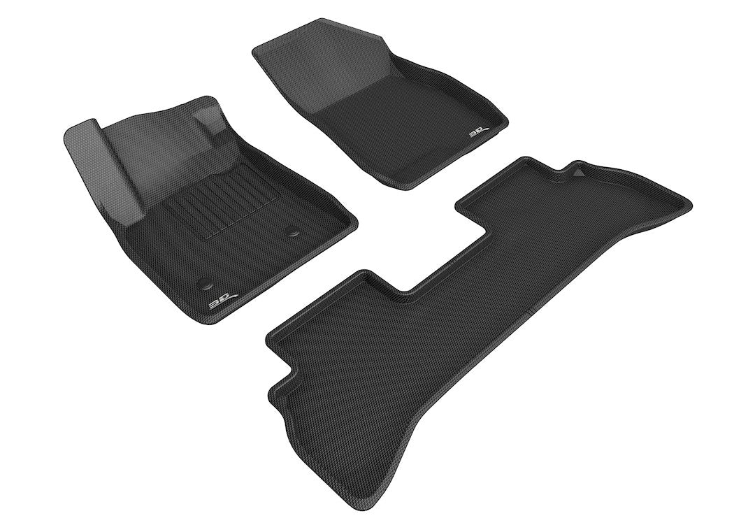 3D Maxpider Custom Fit Kagu Floor Mat (Black) Compatible With Buick Encore Gx Fwd 2020-2024 - Full Set