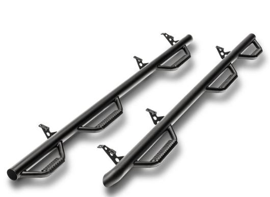 N-Fab Nerf Steps For Silverado/Sierra | Wheel-To-Wheel W/Bed Access, Heavy Duty Steel, Textured Black | C19105Cc-6-Tx | Fits 2020-2024 Chevrolet Silverado/Gmc Sierra 2500/3500 Crew Cab 6.4' Bed