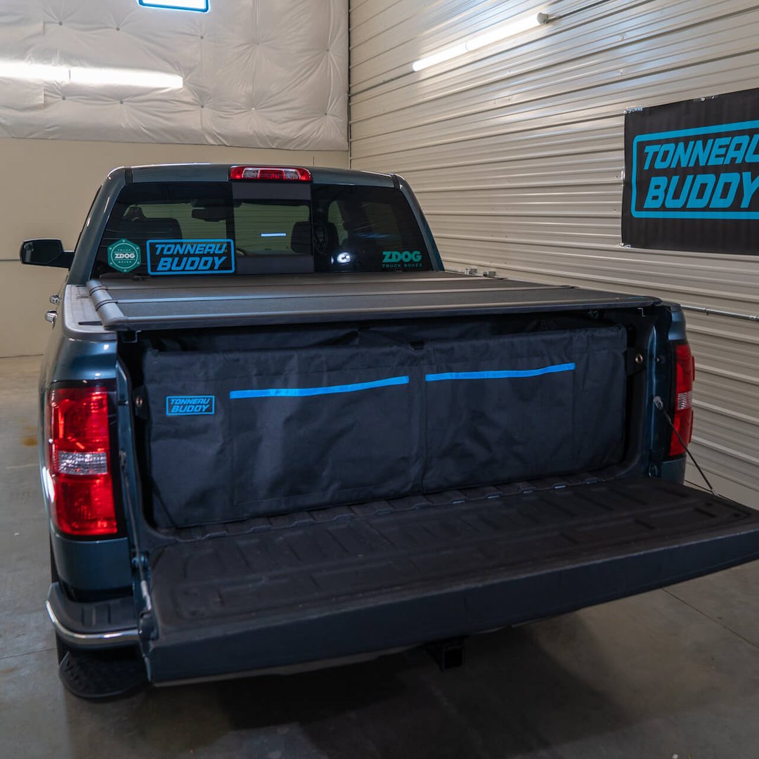 Tonneau Buddy - Full Size Truck Bed Storage And Organizer - Water Resistant, 18 Organizing Pockets, Adjustable, For Full-Size Trucks (Lightweight)