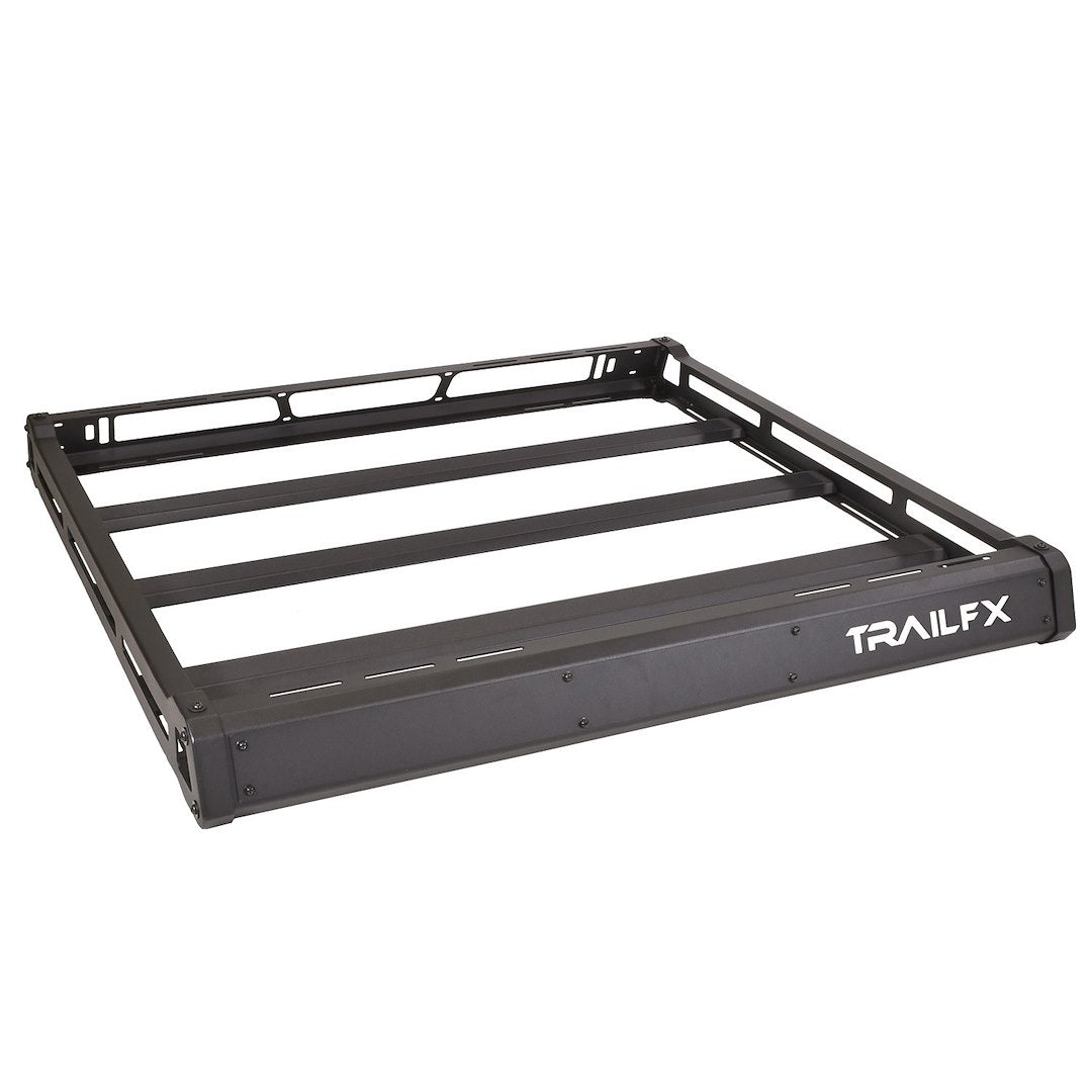 Heavy-Duty Aluminum Roof Basket Cargo Carrier For Wrangler Jl & Gladiator, Direct Fit No Drill Application