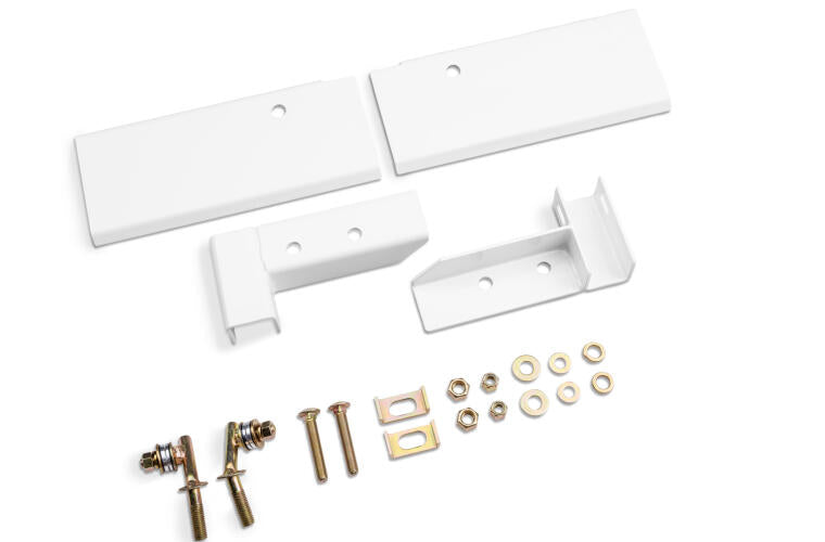 Realtruck Backrack Hardware Kit For Use W/Standard Bed, White, N | 30117W | Fits 2002-2025 Ram 2500/3500 All Beds; 2002-2025 Ram 1500 6.5' & 8' Bed