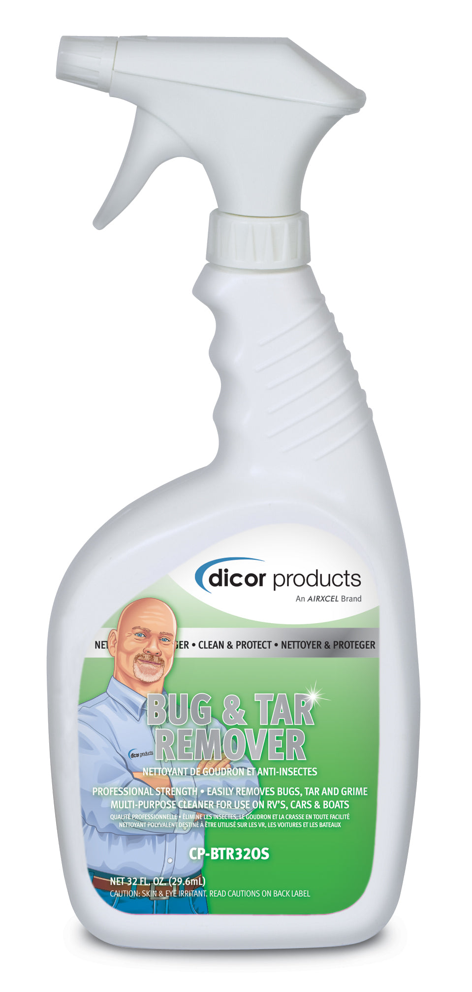 Dicor Cp-Btr320S Bug & Tar Remover Cleaner Spray For Rv Roofs And Exterior, White