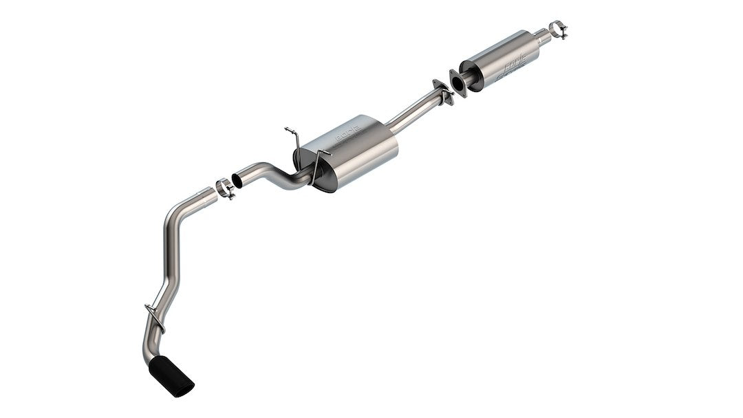 Borla 140860Bc Cat-Back Exhaust For '19-'24 Ram 1500 3.6L At 2&4Wd Ext. Cab (6' 4') Bed/Crew Cab (5' 7') Bed/Crew Cab (6' 4') Bed O.E. Single Exhaust. 'Under Bumper' Exit. Incl. Rebel. Exc Ram Classic