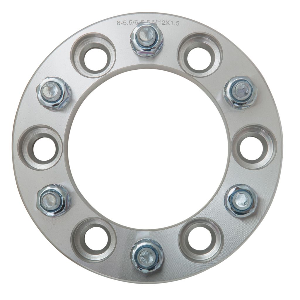 Wheel Spacers 6X5.5 To 6X5.5, 108Mm Center Bore, 12X1.5 Studs, 1.25' Thick, Billet Aluminum Wheel Spacer, Anodized Surface, Rust & Corrosion Resistant, 6X139.7Mm To 6X139.7Mm, 108Mm Cb, Wheels Spacers
