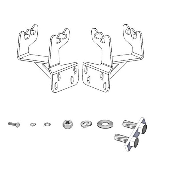 Go Rhino 569860Tk Rc4 Lr Bull Bar Or Rc3 Lr Skid Plate - Mounting Bracket Kit Only For 17-22 F-250 Super Duty, F-350 Super Duty