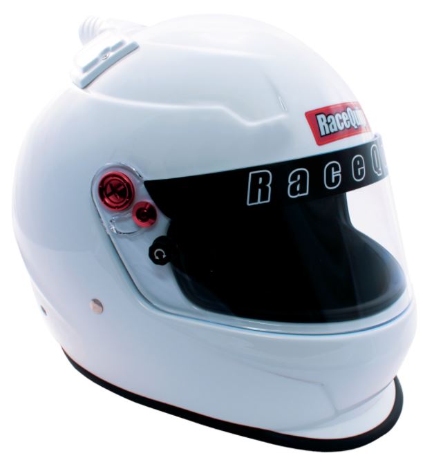 Racequip Top Air Full Face Helmet Pro20 Series Snell Sa2020 Rated Gloss White 2X-Large 266117
