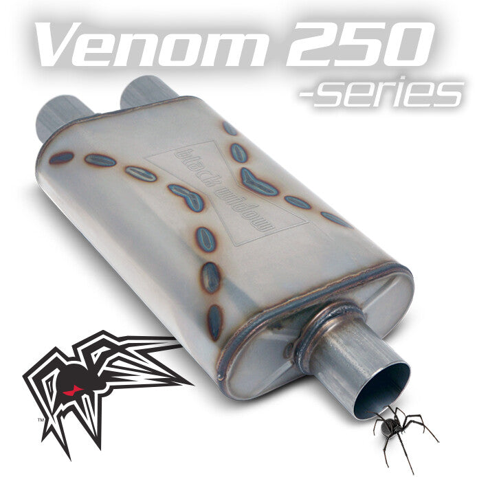 Black Widow Venom 250 Series Muffler Single/Dual