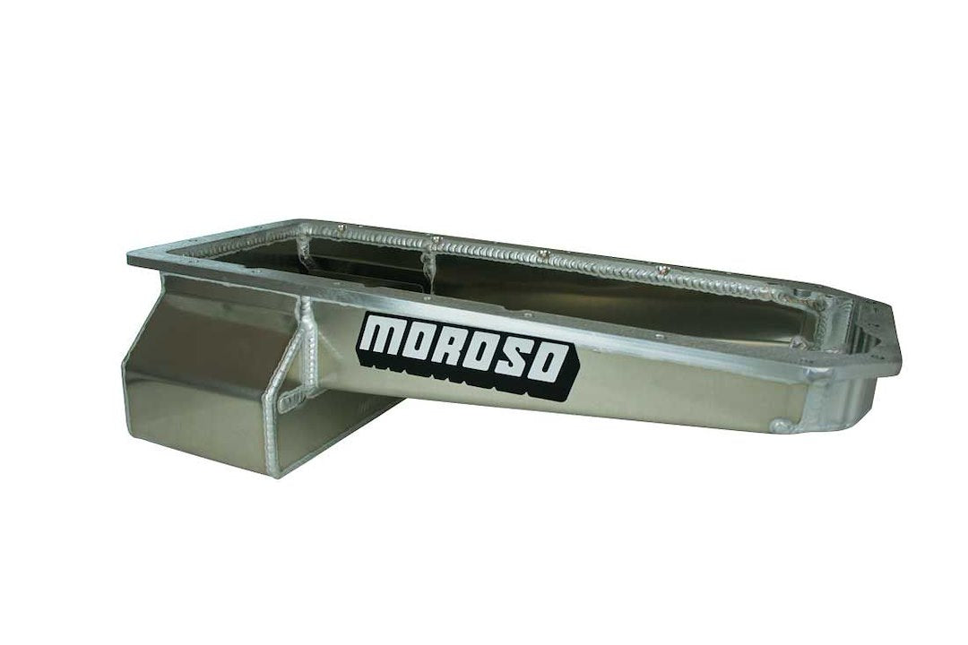 Moroso 21165 Aluminum Drag Race Oil Pan, Fits Chrysler Mopar 6.2L Gen 3 Supercharged Hellcat Hemi Engine, 6.25 Depth