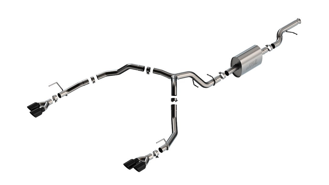 Borla 21-22 Chevy Tahoe 5.3L V8 2/4Wd 4Dr 3In/2.75In S-Type Cat-Back Exhaust W/Black Chrome Tips - 140857Bc