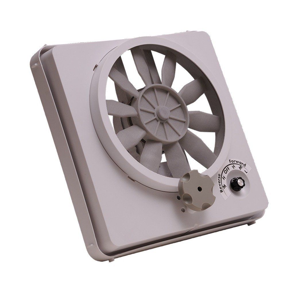 HENG'S INDUSTRIES Vortex II Replacement Fan Kit 90046-CR | High-Power RV Vent Fan Upgrade for Trailers & Campers - White