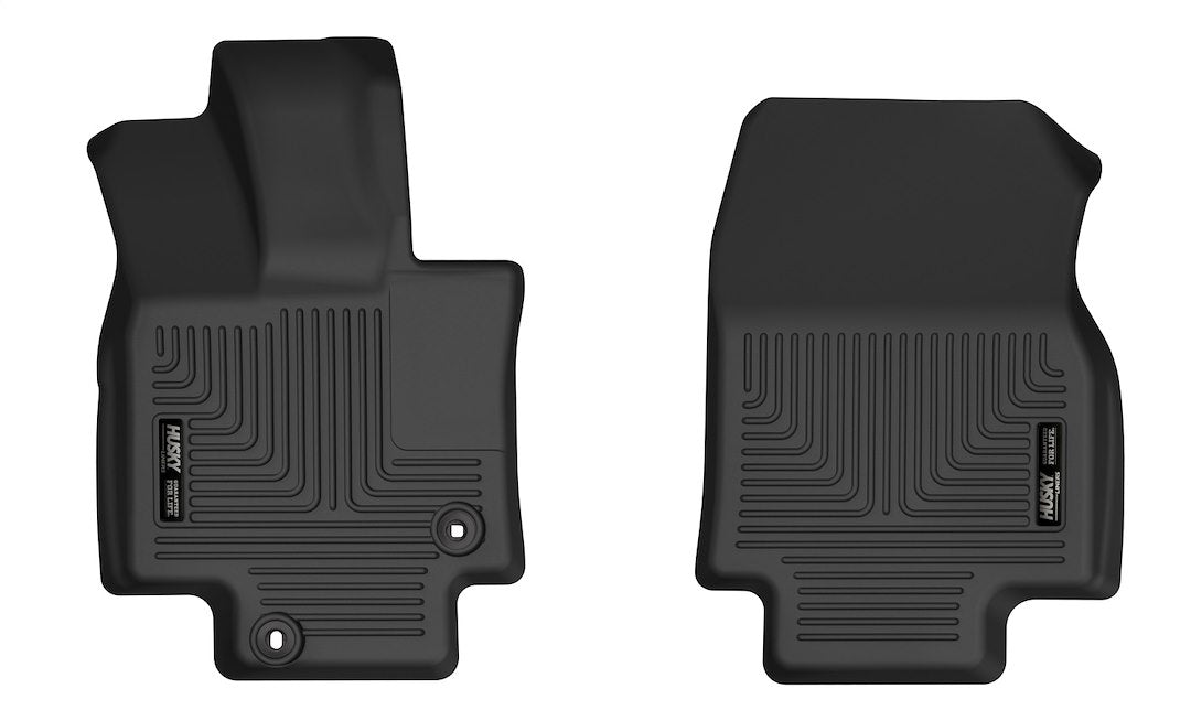 Husky Liners X-Act Contour Floor Mats | Fits 2020-2024 Toyota Highlander | Front Row, 2-Pc Black - 55881