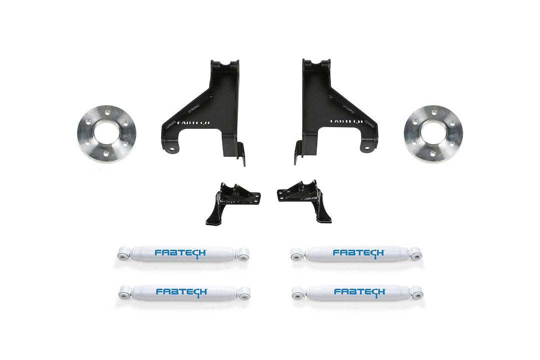 Fabtech Aux Shock Kit With Perf Shks 2015-21 Sprinter 3500 4Wd K9012