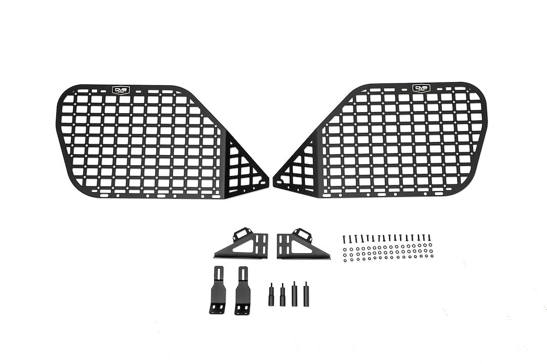 Rear Window Molle Panels For 2010-2024 Toyota 4Runner | Includes Passenger & Driver Side Panels | Mount Molle Bags, Med Kits, Tools, & Other Accessories | Rock Light Mounts | Dv8 Offroad