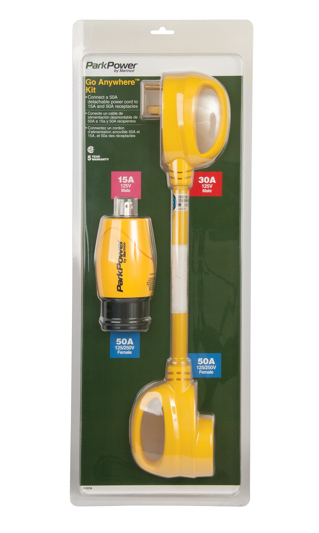 Marinco Parkpower 50Goa 50 Amp Rv Go Anywhere Kit