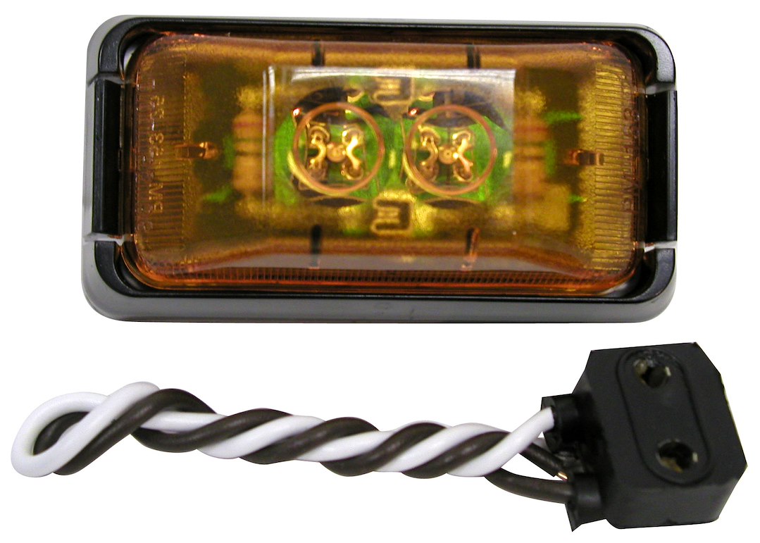 Peterson Rectangle Amber Clearance Light Kit