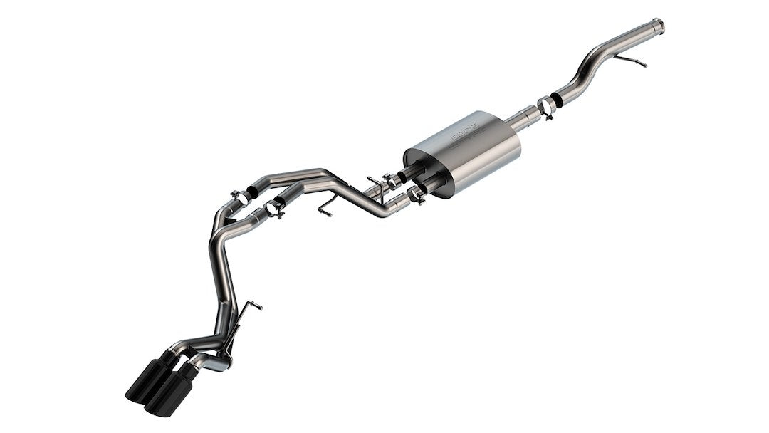 Borla 140855Bc Cat-Back Perf. Exhaust System For 2021-2024 Chevrolet Tahoe Ls/Tahoe Lt/Tahoe Rst/Tahoe Z71/ Gmc Yukon Sle/Yukon Slt/Yukon At4 5.3L V8 Automatic Transmission 2 & 4 Wheel Drive 4 Dr