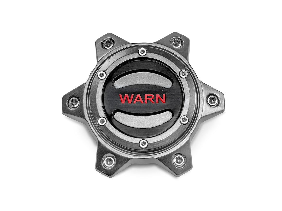 Warn 104484 6 Lug Wheel Hub Center Caps (Gray), Fits: 2021 Ford Bronco And 2019-2022 Ford Ranger, Toyota Tacoma And Toyota 4Runner