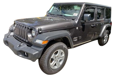 Trailfx Rain Guard Tape On Window Vent Visors Acrylic With A Smoke Tint 4 Piece Compatible With Wrangler Jl 18-19 - 4250H
