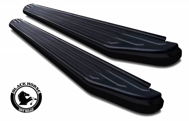 Black Horse Off Road Black Horse Black Aluminum Peerless Running Boards Compatible With 2018-2022 Chevrolet Traverse / 2018-2022 Buick Enclave
