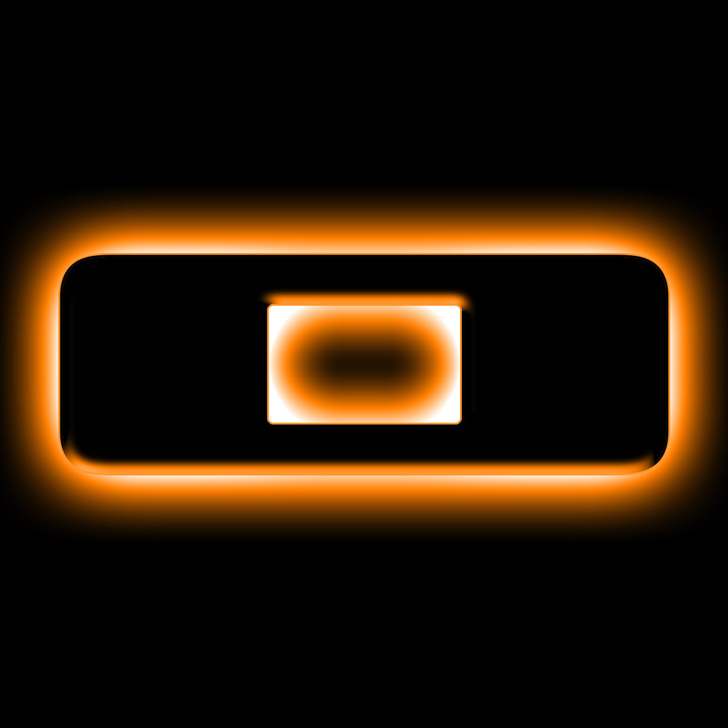 Oracle Lighting 3140-A-001 Single Universal Illuminated White Led Letter O With Matte Black Finish Letter Badge - Sleek Design - Customized High-End Appearance