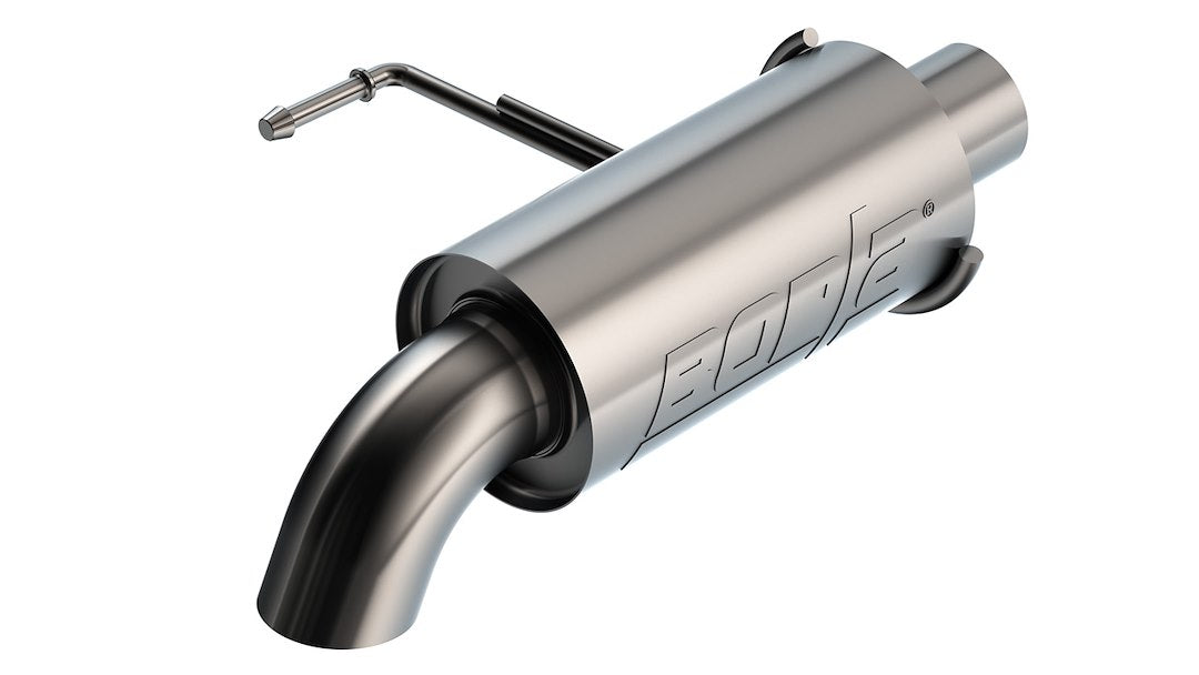 Borla 60725Performance Exhaust Resonator 2021-2023 Ford Bronco 2.3L 4 Cyl./ 2.7L 6 Cyl. Automatic/Manual Trans. 4 Wheel Drive 2 & 4 Door. Optional Muffler For Borla High Clearance Climber Systems.