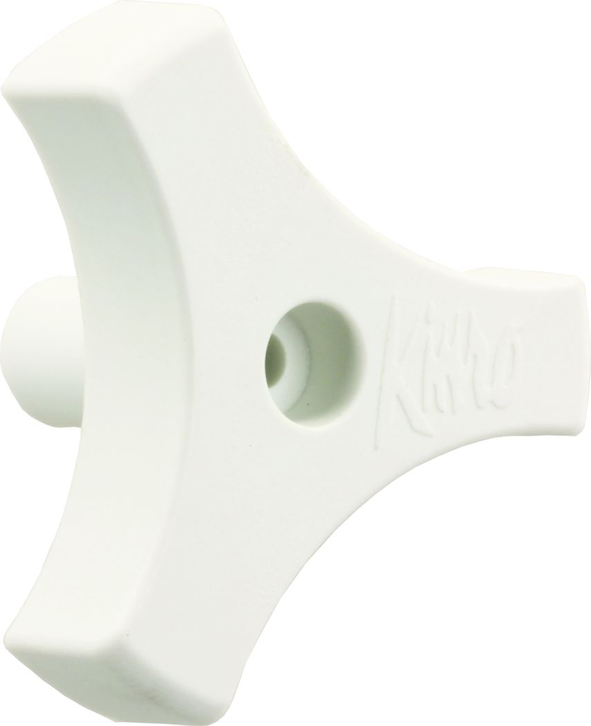 Jr Products 20165 Tri-Lug Window Knob - 9/16, White