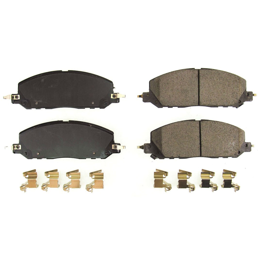 Power Stop 17-2229 Z17 Clean Ride Front Ceramic Brake Pads With Hardware For Ford Explorer 2020-2022 | Ford Police Interceptor Utility 2020-2024 | Lincoln Aviator 2020-2022 [Vehicle Specific]