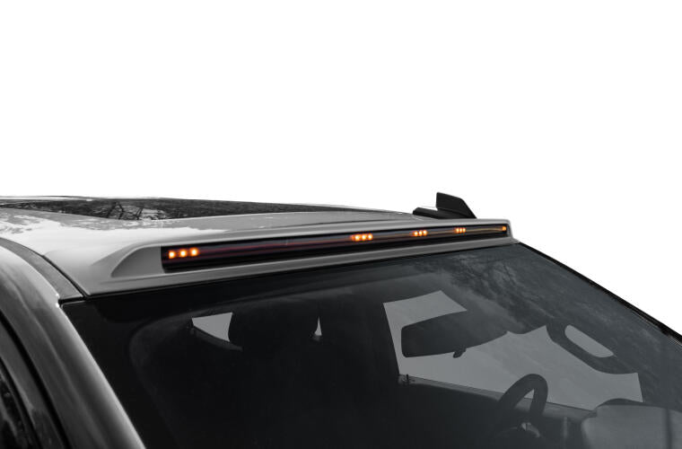 Auto Ventshade [Avs] Aerocab / Marker Light | Fits 2022 - 2024 Chevrolet Silverado 1500(Excludes Zr2 & L) Color Match-Silver Metallic, 1 Pc. | Silver Metallic - 698168-Gan