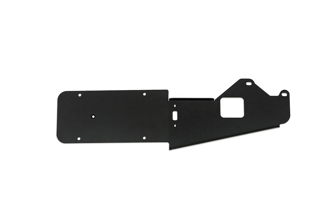 Rear License Plate Relocation Bracket For 2021-2024 Ford Bronco | Bolts To Oem Tire Carrier & Corner Bolts | Compatible With Aftermarket Rear Bumper | Quick & Easy Installation | Dv8 Offroad