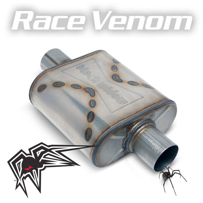 Black Widow Race Venom Series 3.5' Center/Center Muffler