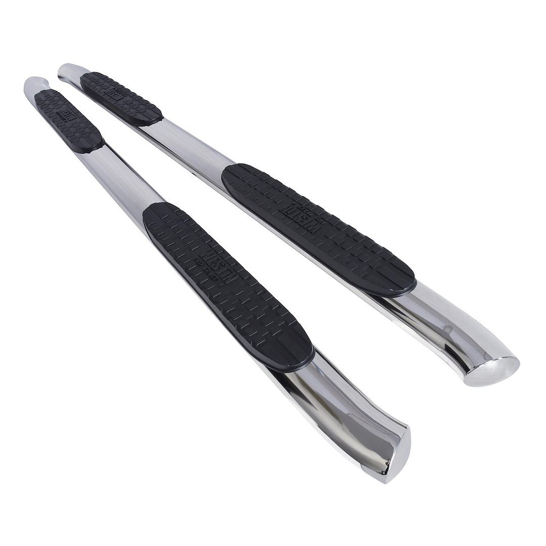 Westin 21-22770 Pro Traxx 4 Oval Nerf Bars Fits 2005-2023 Tacoma Double Cab Polished Pair