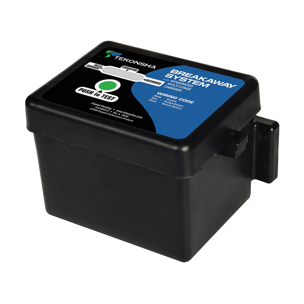 Tekonsha 50-85-313 Shur-Set Iii Breakaway System With Led Test Meter, Battery, Breakaway Switch And Charger - Black