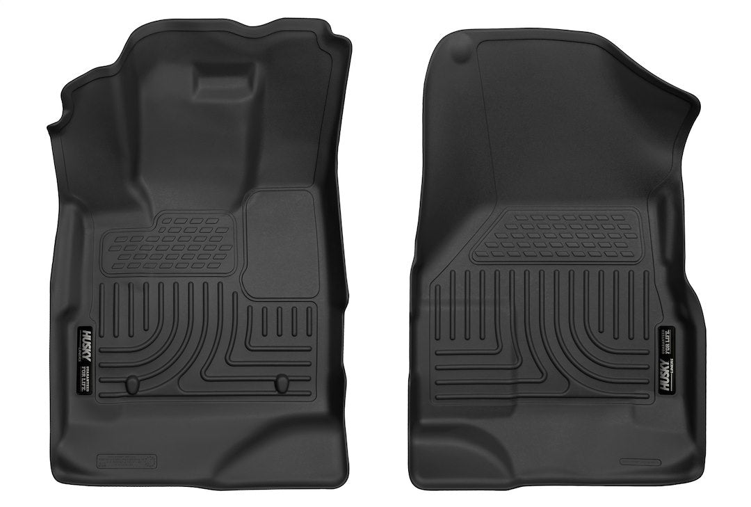Husky Liners X-Act Contour Floor Mats | Fits 2010-2017 Chevrolet Equinox & Gmc Terrain | Front Row, 2-Pc Black - 55281