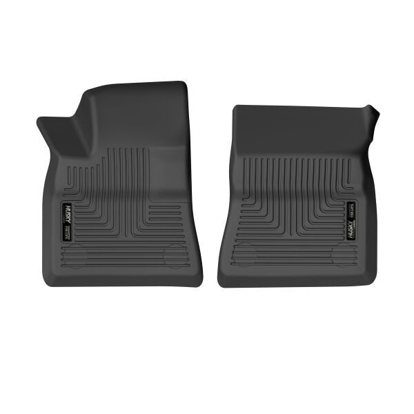 Husky Liners X-Act Contour Floor Mats | Fits 2017-2024 Tesla Model 3 | Front Row, 2-Pc Black - 55921