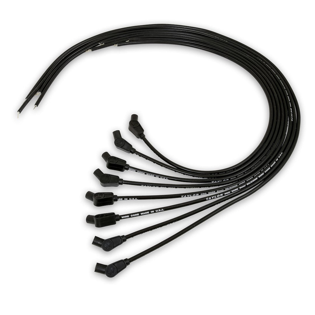 Taylor Cable 70052 8Mm Pro Wire Black Spark Plug Wire Set
