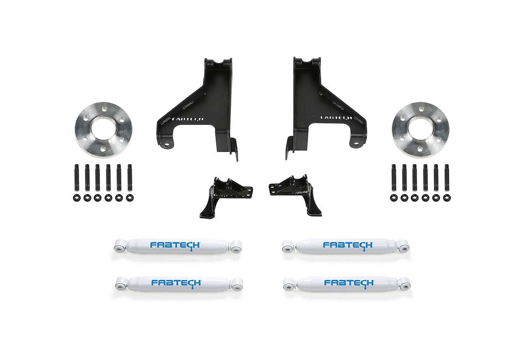 Fabtech Aux Shock Kit With Perf Shks 2015-21 Sprinter 2500 4Wd K9005