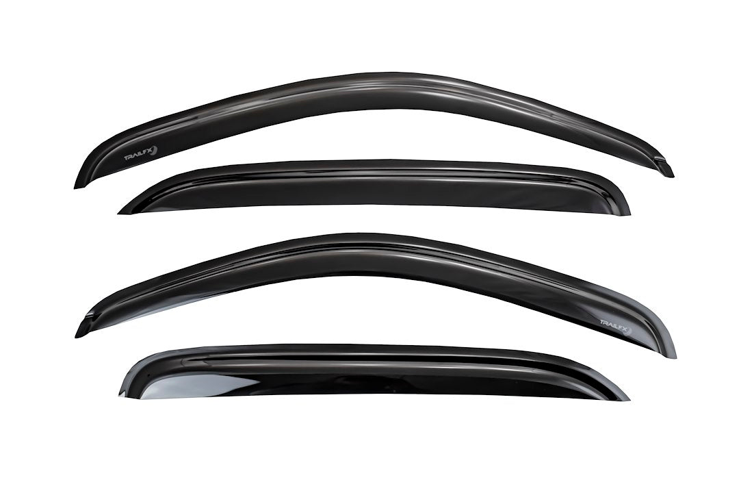 Trailfx Rain Guard Tape On Window Vent Visors Acrylic With A Smoke Tint 4 Piece Compatible With Silvrdo Cc 14-19 - 4536H